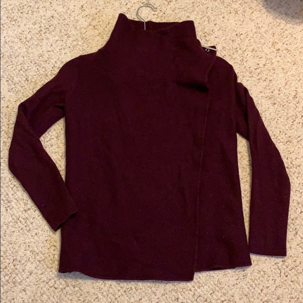 Tahari Wool Blend Funnel Neck Sweater